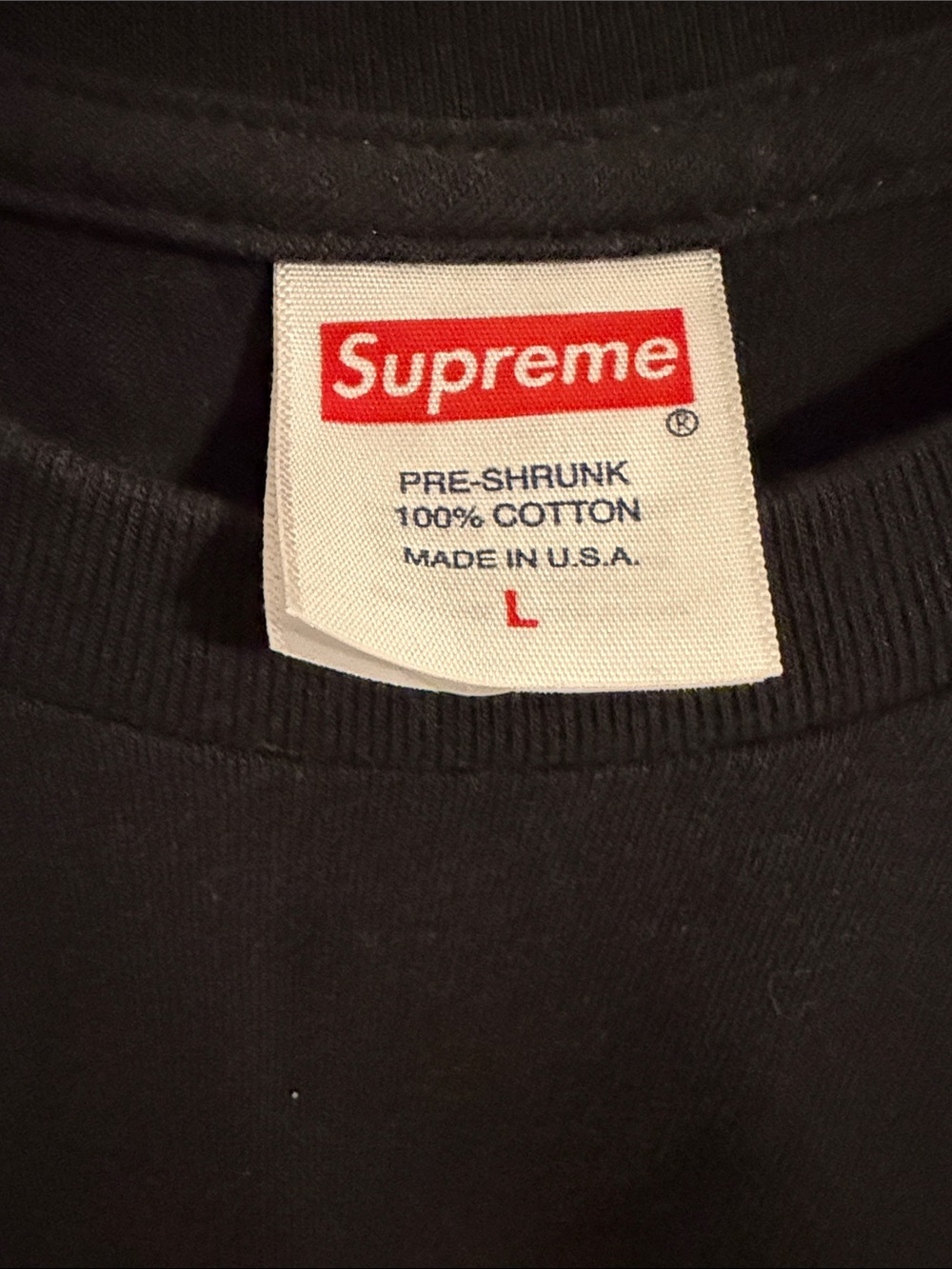 Supreme Black Tee with Red and Green Graphic - Picture 3 of 4